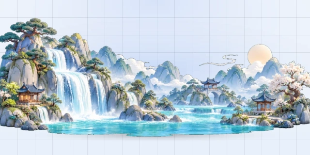 江山美景画